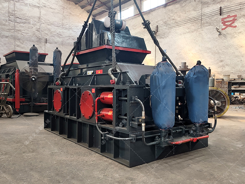 中型1000x700半自动液压对辊麻豆AV无码发货 破碎石料